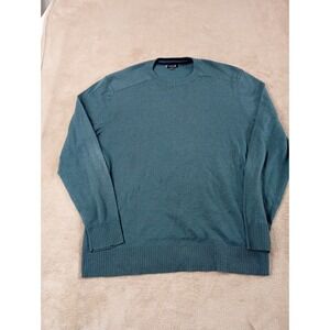 Smartwool Sparwood Crew Sweater Men size Large Dark Turquoise